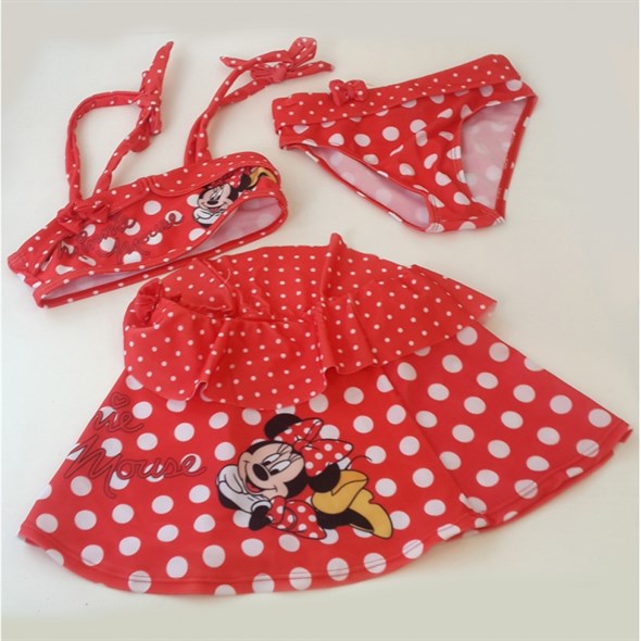 Disney Lisanslı Minnie Mouse Bikini 6 Yaş