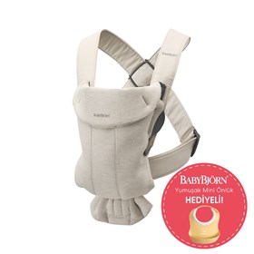 BabyBjörn Bliss Ana Kucağı & Kanguru Mini 3D Cotton Jersey Yenidoğan Seti / Light Beige