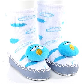 Funny Baby Çıngıraklı Çorap Mavi
